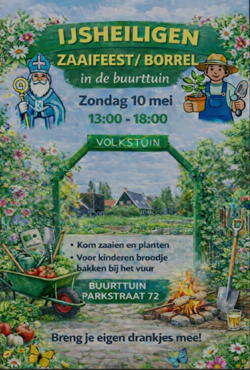 Zaaifeest / borrel 10 mei